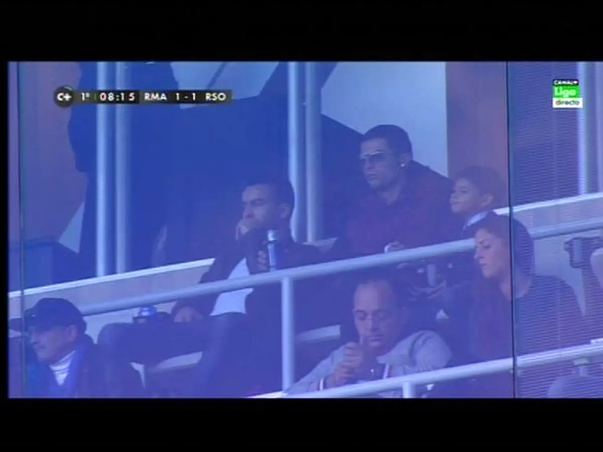 رونالدو و حسرت خوردن از جایگاه ویژه(عکس)