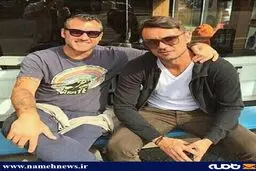 عکس متفاوت از دو اسطوره فوتبال ایتالیا