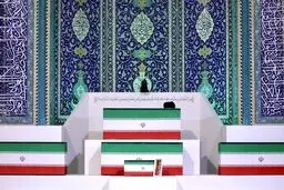 ادای احترام حدادعادل و مقامات کشور به پیکر رهبر شهید