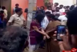 مادر شرور دختر را از بالکن به پایین پرت کرد + عکس