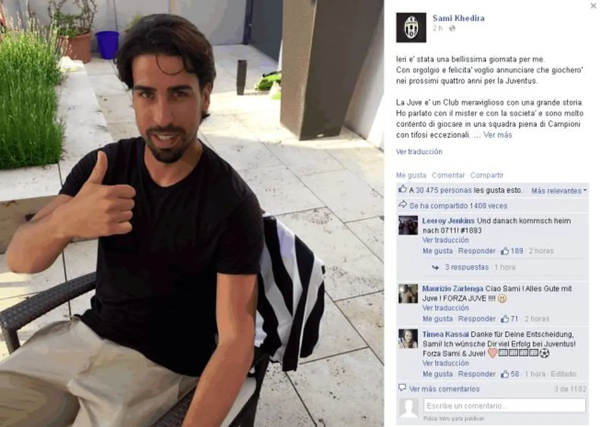 خوشحالی خدیرا از پیوستن به یوونتوس/عکس