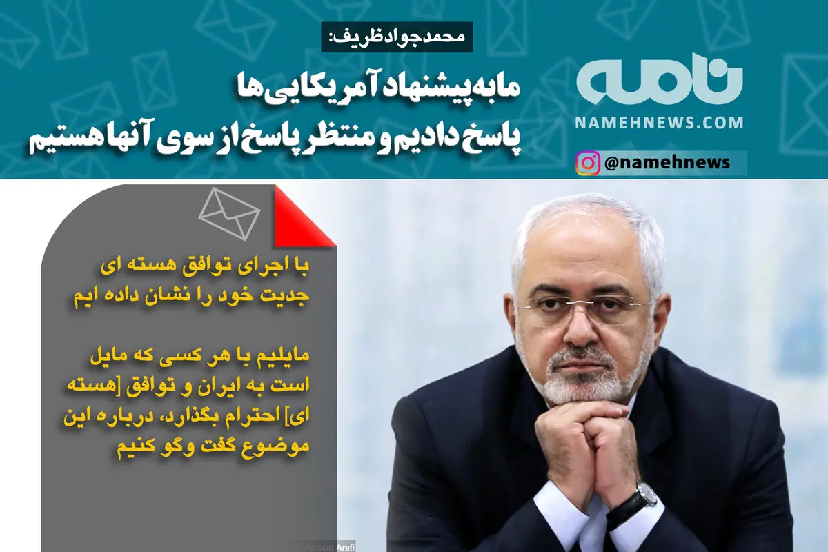 فوتوتیتر/ ظریف: منتظر پاسخ آمریکایی ها هستیم