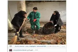 حرکت جالب الناز شاکردوست /عکس