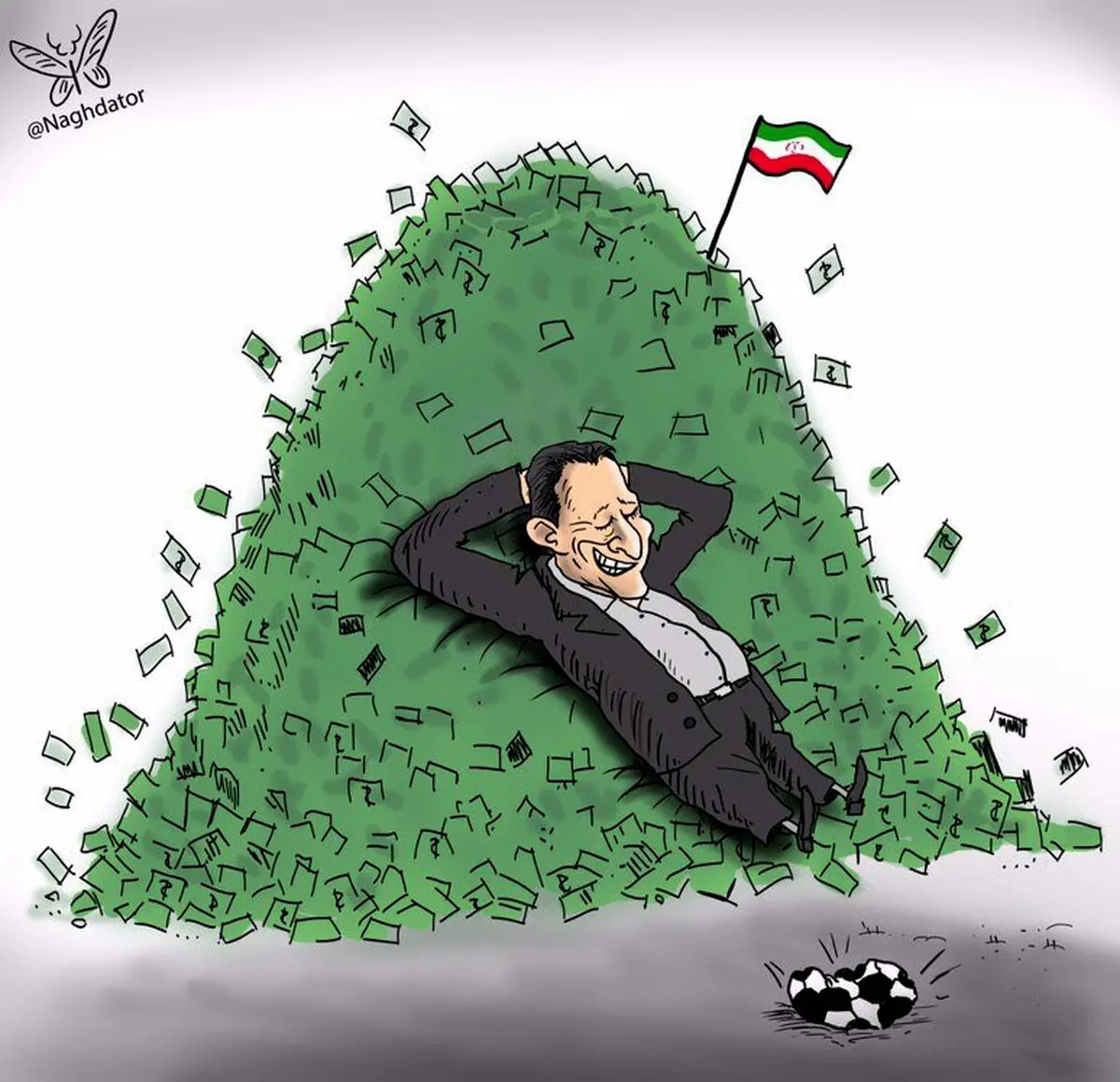 اوضاع و احوال ویلموتس پس از مربیگری در ایران + کاریکاتور