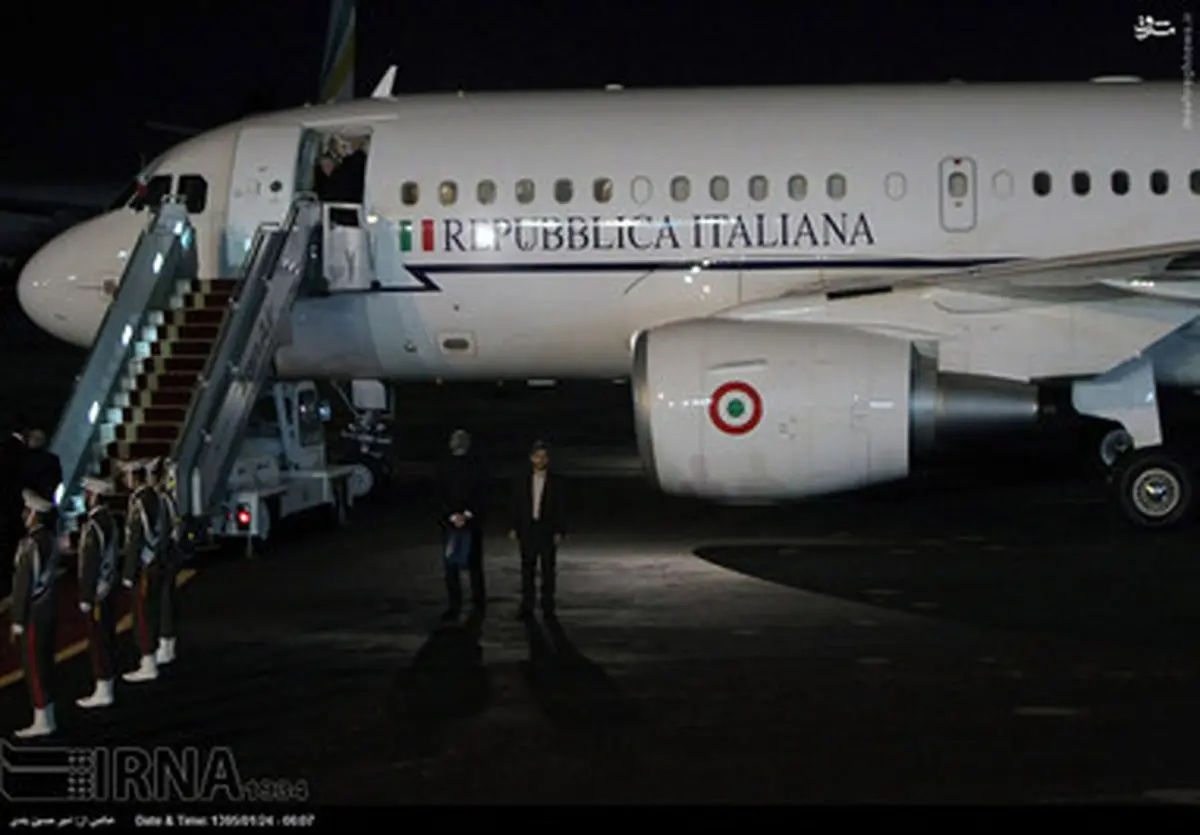 حاشیه های تصویری ورود نخست وزیرایتالیا به تهران