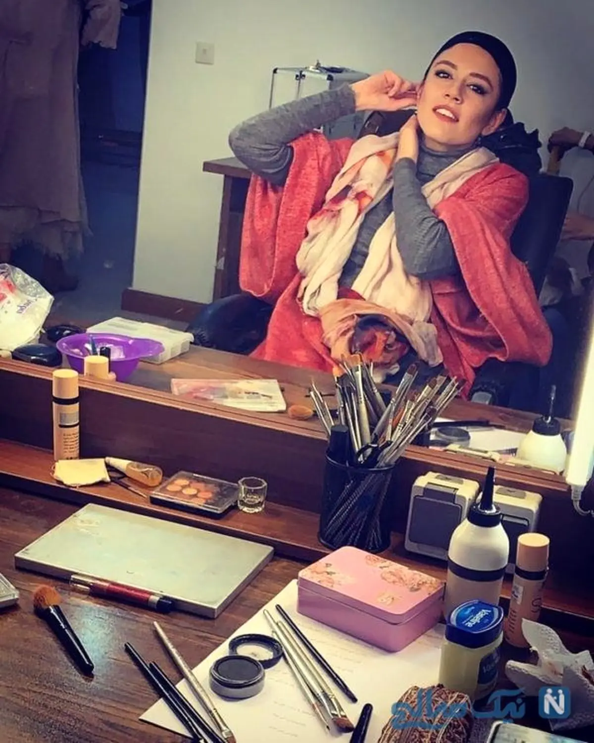 اینستاگرام: ماهور الوند در اتاق گریم