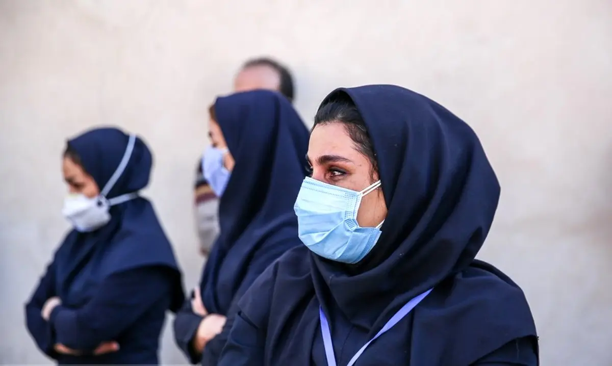 تشییع پیکر شهیده مدافع سلامت در بیمارستان لقمان+عکس ها