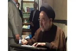 متفاوت ترین تصویر از حضور سید محمد خاتمی در انتخابات + عکس
