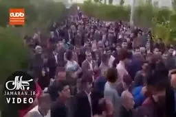 مراسم گریه و زاری حامیان خادمی نماینده ایذه و باغ ملک + ویدئو