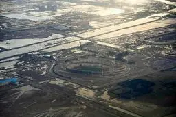 نمای هوایی از شهر اهواز/ عکس