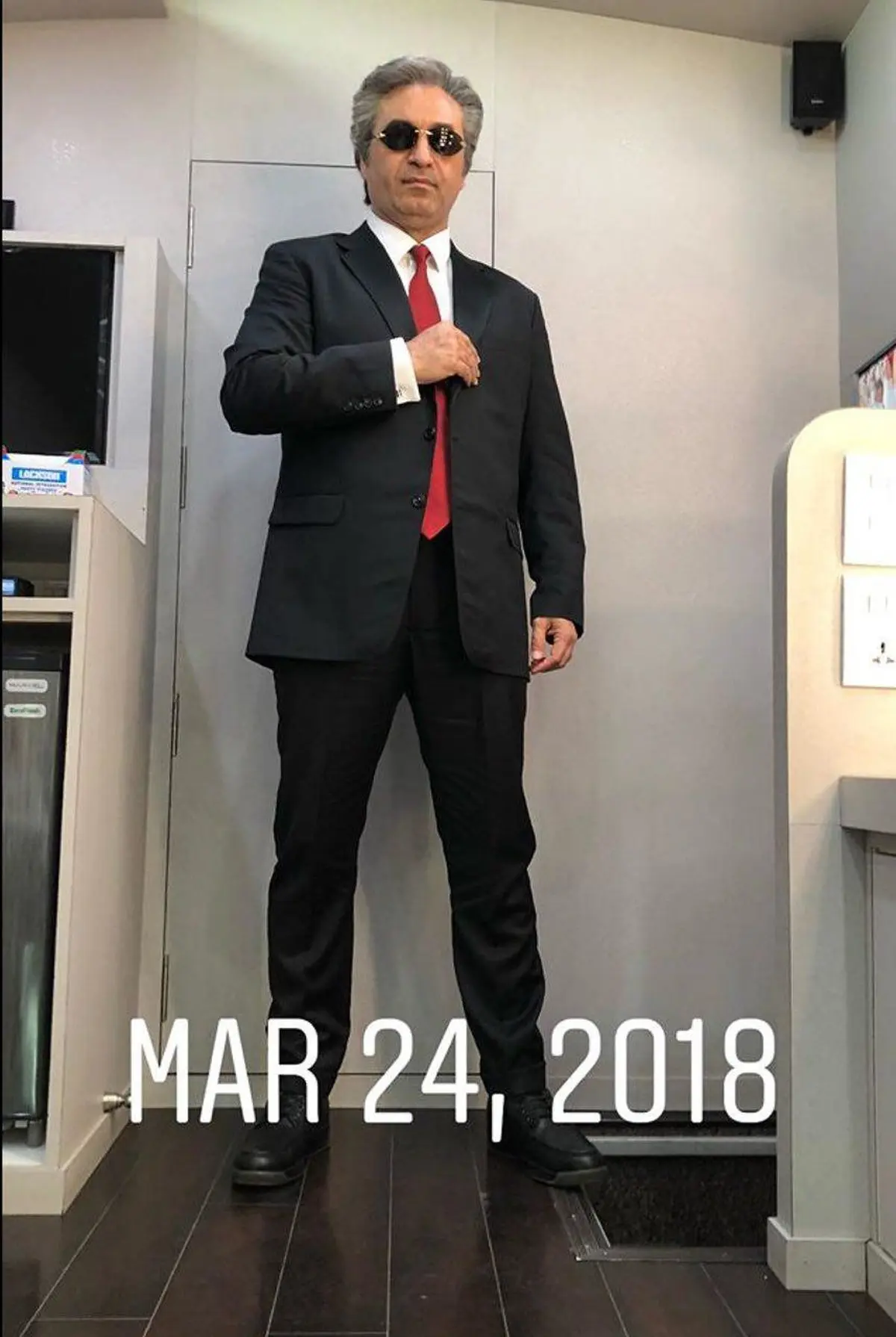 تصویری از تیپ و گریم جدید حمید فرخ‌نژاد