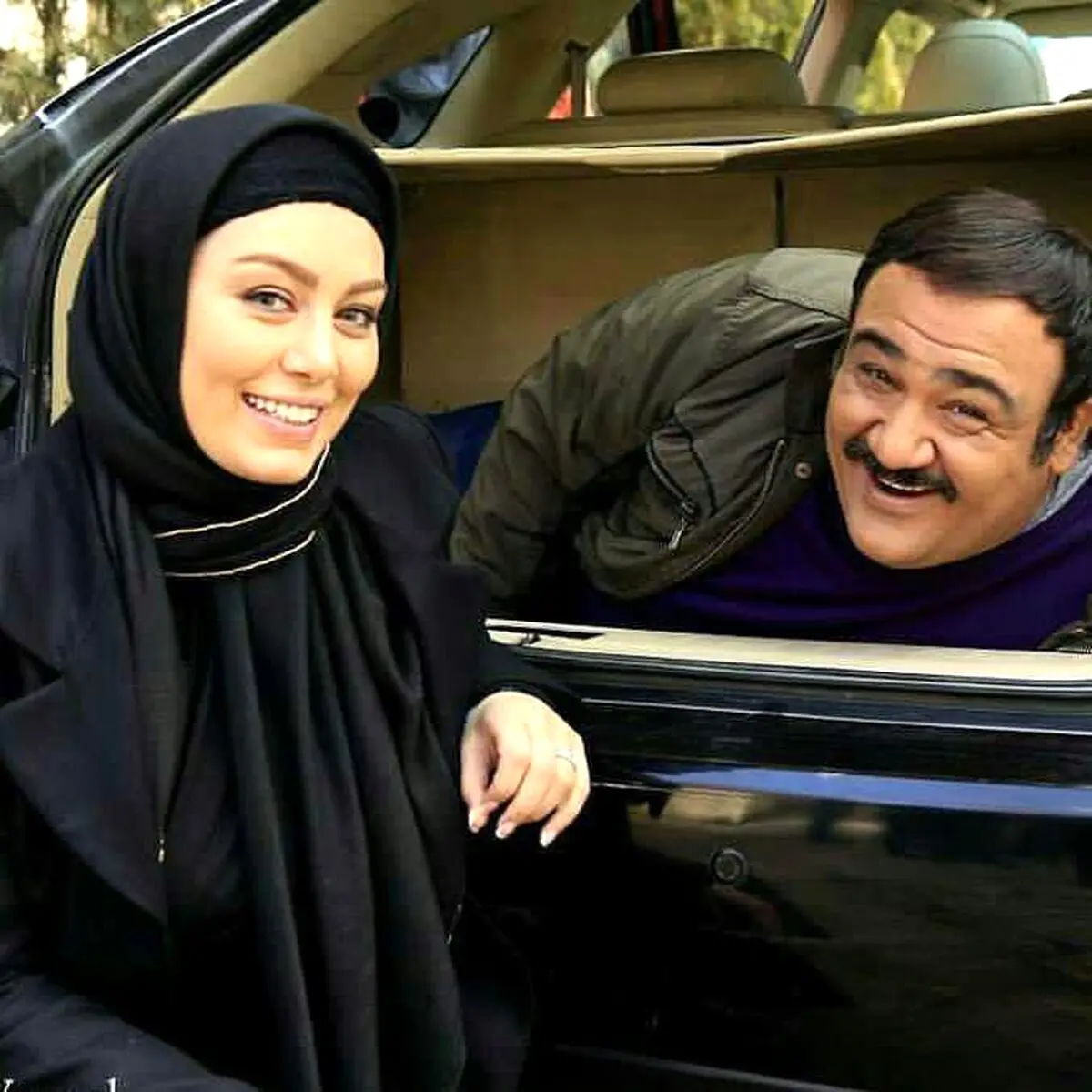 مهران غفوریان و سحر قریشی در یک قاب