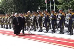 استقبال رسمی روحانی از رییس جمهوری آفریقای جنوبی/ عکس