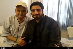 عیادت مداح مشهور از اکبر عبدی + عکس