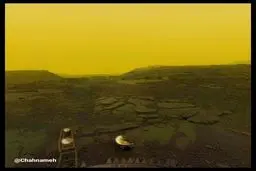 عکس ثبت شده از سیاره زهره توسط کاوشگر ونرا_۱۳