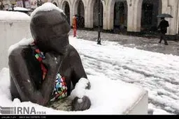 تصاویری زیبا از بارش نخستین برف زمستانی در رشت