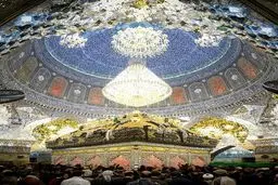 عکسی زیبا از ضریح امام حسین (ع)