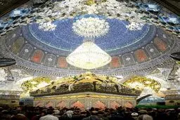 عکسی زیبا از ضریح امام حسین (ع)