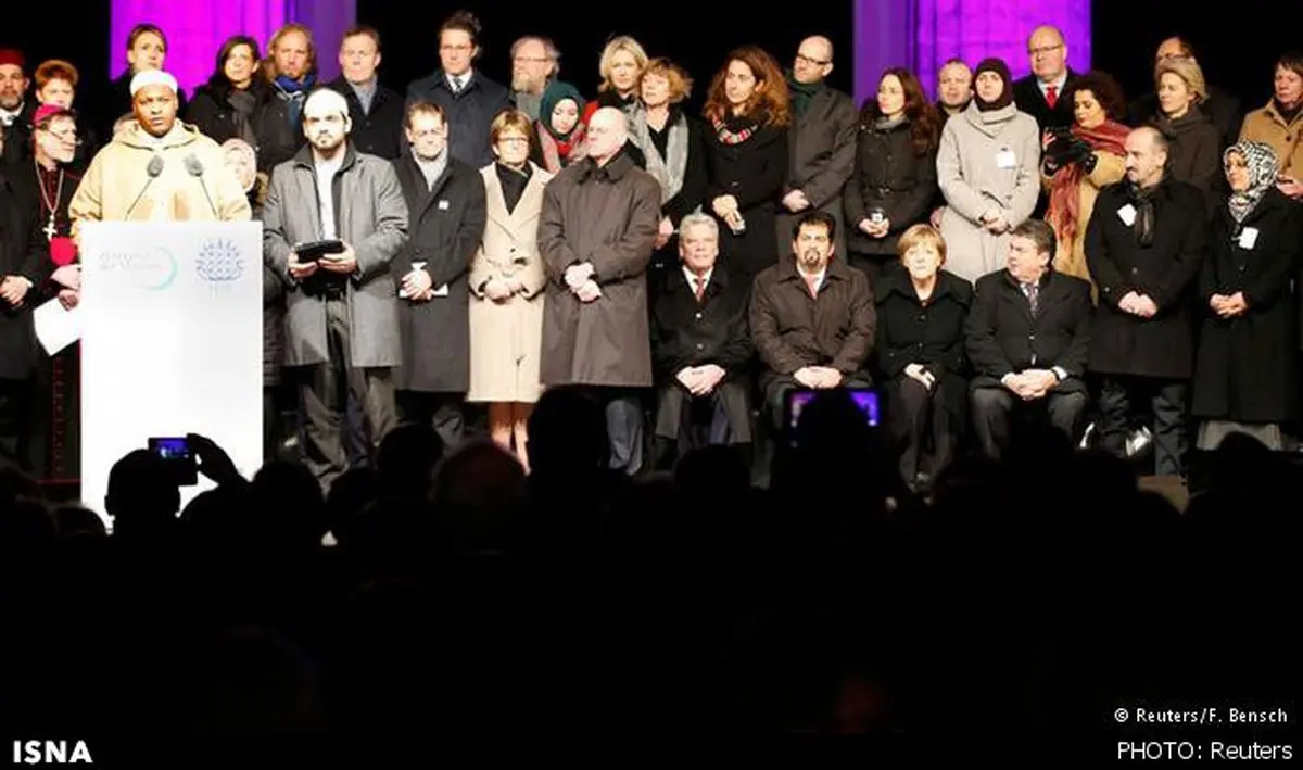 حضور آنگلا مرکل در تجمع مسلمانان در برلین