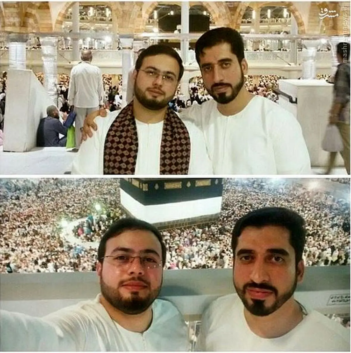 آخرین سلفی مفقودین نخبه قبل از حادثه منا/ عکس