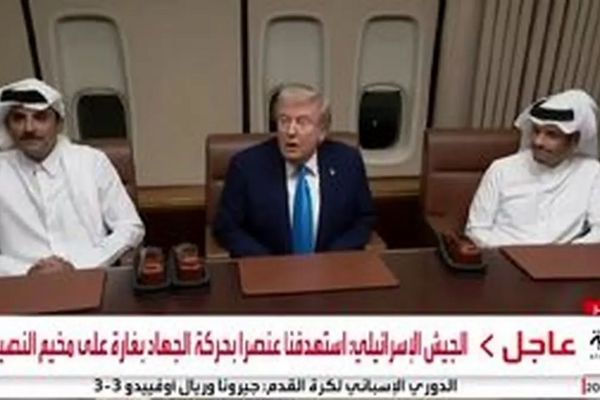 ایرفورس وان مکان دیدار ترامپ با امیر قطر شد