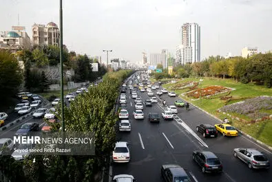 شلوغی و ترافیک تهران