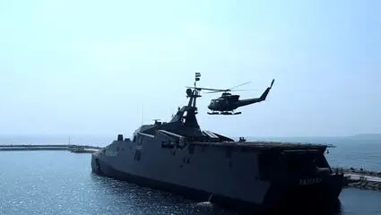 اولین فیلم از حمله آمریکا به ناوچه صیاد شیرازی