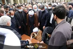 مراسم تشییع همسر حضرت آیت الله جوادی آملی