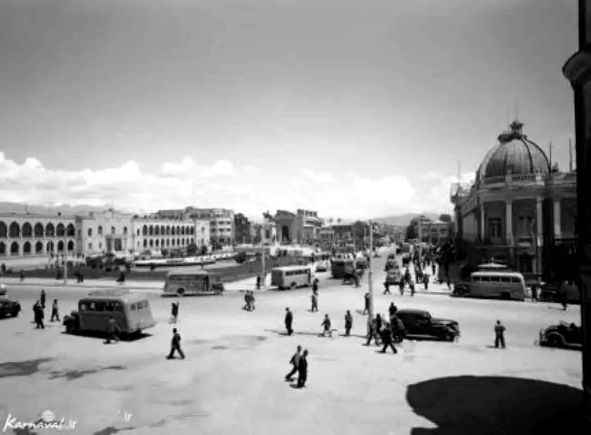 تصویری ناب از مهمترین میدان پایتخت ایران در سال 1325