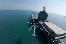 تازه‌ترین شگفتانه نظامی ایران؛ ناو پهپادبر شهید باقری به نیروی دریایی سپاه الحاق شد + تصاویر