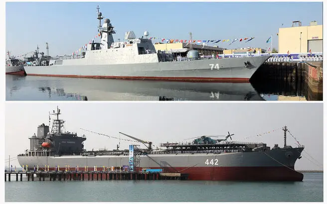 لحظه الحاق غول نظامی به نیروی دریایی ایران