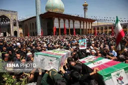 تصاویر تشییع پیکر شهدای حمله تروریستی شاهچراغ(ع)
