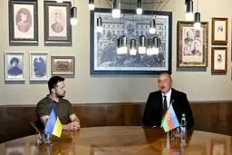 نشست علی‌اف با زلنسکی در مولداوی