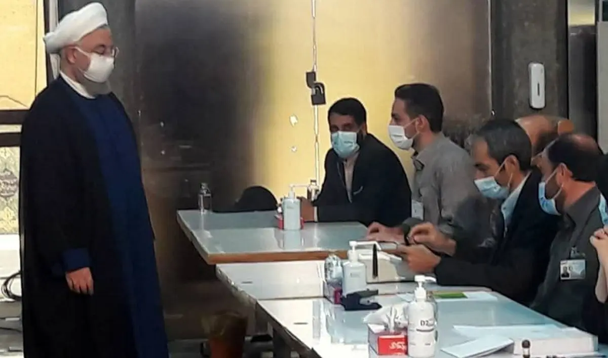 اولین فیلم از لحظه رای دادن روحانی