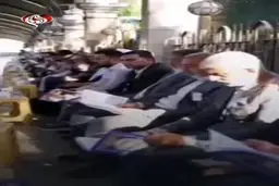 مجلس ترحیم سید حسن نصرالله در بین‌الحرمین کربلا