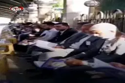 مجلس ترحیم سید حسن نصرالله در بین‌الحرمین کربلا
