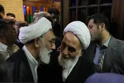 حضور مصطفی پورمحمدی در مراسم یادبود مرحوم احمد ناطق نوری