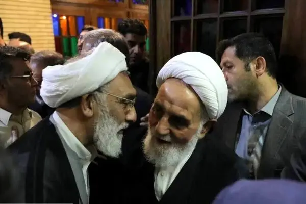حضور مصطفی پورمحمدی در مراسم یادبود مرحوم احمد ناطق نوری