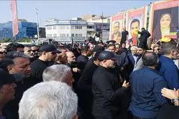 حضور رئیس جمهور در مراسم تشییع پیکر شهدای اقتدار