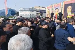 حضور رئیس جمهور در مراسم تشییع پیکر شهدای اقتدار