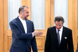 تصاویر دیدار گروسی با امیرعبداللهیان