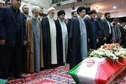 اقامه نماز و تشییع پیکر مرحوم حجت‌الاسلام‌ نیری