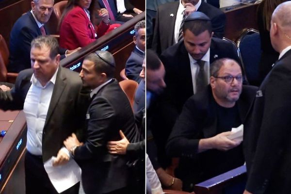 اولین سخنان عضو اخراجی کنست اسرائیل در زمان سخنرانی ترامپ