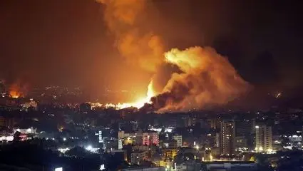  لحظه حمله رژیم اشغالگر به جنوب لبنان