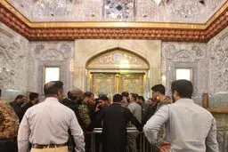  اولین تصاویر از باب المهدی محل حمله تروریستی حرم شاهچراغ