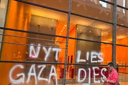 حمله ناگهانی به دفتر نیویورک‌تایمز در نیویورک