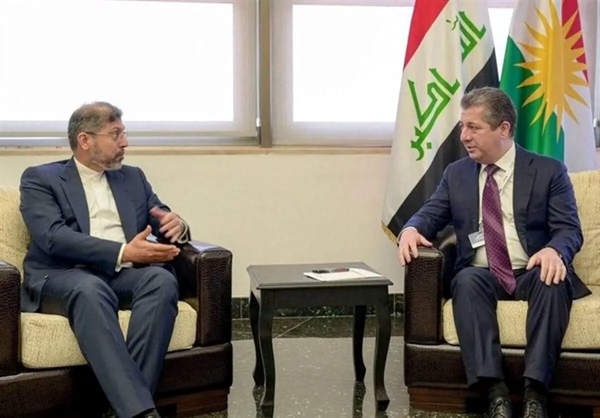 دیدار معاون عراقچی با نخست وزیر اقلیم کردستان