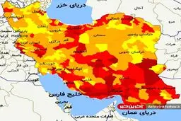 تصاویر : جزییات رنگ بندی کشور از 19 تیر