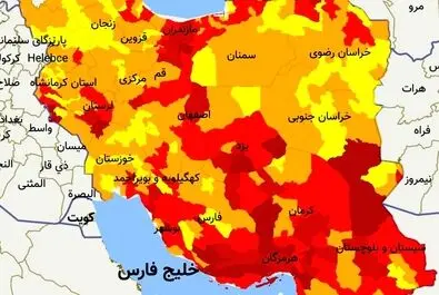 جزییات رنگ بندی کشور از 19 تیر