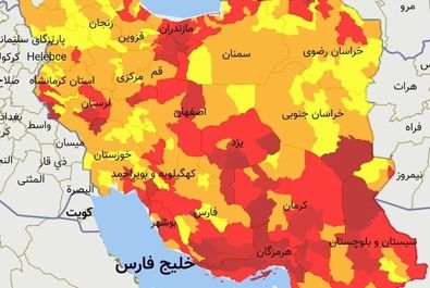 جزییات رنگ بندی کشور از 19 تیر